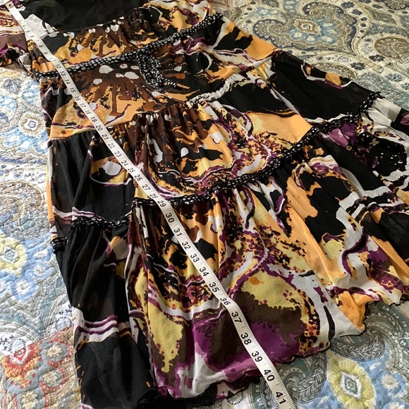 AMBIENTE quirky tiered midi dress 8 - Picture 8 of 12